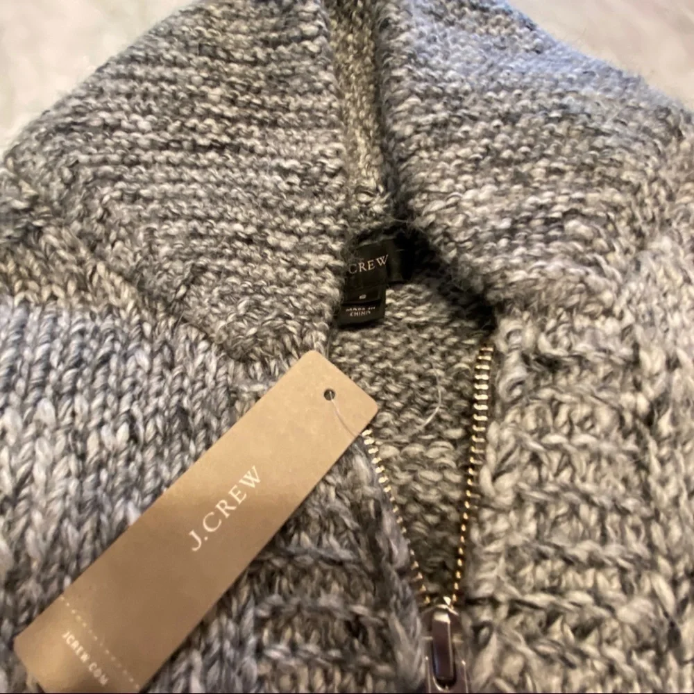 NWT J. Crew Zipper Sweater